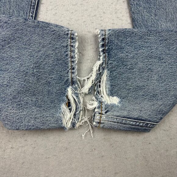 NWT AGOLDE 90's Pinch Waist Jeans Women's Size 24 Endless Distressed Straight - Picture 2 of 14